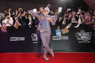 Chris Pratt and James Gunn at the Seoul premiere of Guardians of the Galaxy Vol. 3 (Image via Getty)